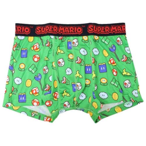 転写ボクサーブリーフ 男性用下着 スーパーマリオ アイコン GR バンダイ ギフト雑貨 メンズインナー メール便可