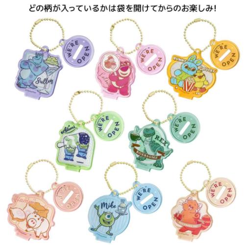 ブラインド2WAYマットアクリルキーチェーン 全8種の内どれか1個 キーホルダー PIXAR ディズニー ピクサ..