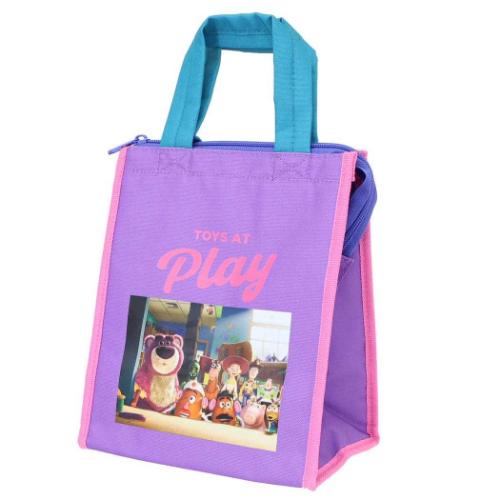 ランチバッグスクエア M ランチトート トイストーリー PURPLE ディズニー 大西賢製販 お弁当かばん 保..