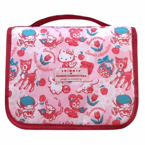 トラベルポーチ ハンギングポーチ スイマーxサンリオキャラクターズ ピンク SWIMMERxSANRIO 三金商事 吊り下げポーチ 小物入れ 旅行 合宿 メール便可 トラベルポーチ ハンギングポーチ スイマーxサンリオキャラクターズ ピンク SWIMMERxSANRIO 三金商事 吊り下げポーチ 小物入れ 旅行 合宿 メール便可