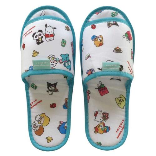 携帯スリッパ トラベルスイマーxサンリオキャラクターズ ホワイト SWIMMERxSANRIO 三金商事 旅行用品 ..