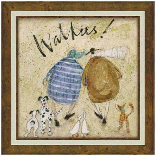 アートフレーム Mサイズ 額付きポスター サム トフト おさんぽ ユーパワー ST-08129 ギフト インテリア 取寄品