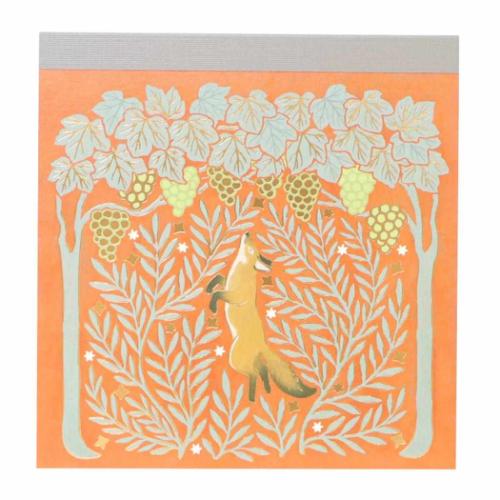 メモパッド メモ帳 Naffy きつねとぶどう アクティブコーポレーション 新学期準備文具 伝言 かわいい メール便可