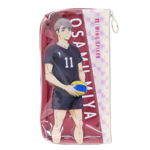 PVCポーチ パターンアート ペンポーチ ハイキュー！！ 宮治 少年ジャンプ Green Flash 筆箱 新学期準備..