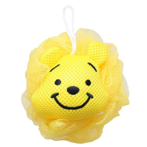 泡スポンジ ボディスポンジ くまのプーさん プー　あわあわ ディズニー 丸眞 泡立てネット お風呂