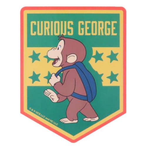 キャラクターステッカー ダイカットシール おさるのジョージ リュック スモールプラネット デコシール ..