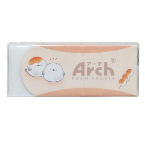 Arch消しゴム けしごむ おだんごエナガ カミオジャパン 新学期準備文具 小学生 中学生 かわいい メール便可