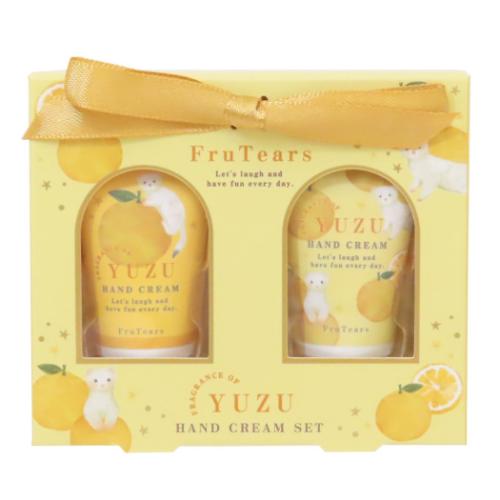 ハンドクリーム2個入セット コスメ雑貨 フルティアーズ オコジョ クーリア プレゼント かわいい ゆずの香り(4)