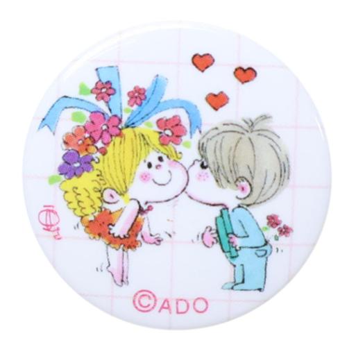 ミニカンバッジ 缶バッジ 水森亜土 ダイスキ カミオジャパン コレクション雑貨 メール便可