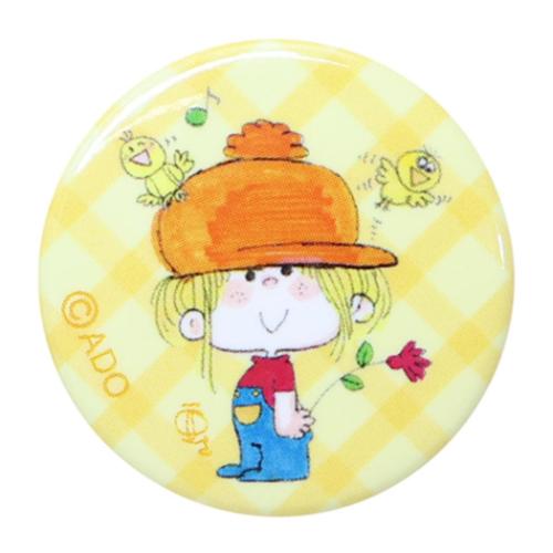 ミニカンバッジ 缶バッジ 水森亜土 ぼうし カミオジャパン コレクション雑貨 メール便可