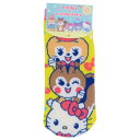 ジャガードソックス 女性用靴下 クッピーラムネxハローキティ サンリオ ジェイズプランニング レディースソックス お菓子パッケージ メール便可