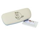 メガネケース&クロスセット 眼鏡ケース 三毛猫モブは猫缶を稼ぎたい Mobu's Diary Ribbon ねこ Green Flash ハードタイプ(4)