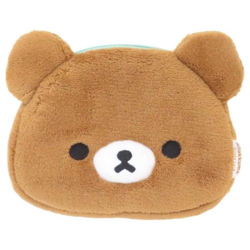 モフモフポーチ フェイスポーチ リラックマ チャイロイコグマ サンエックス 内藤デザイン 小物入れ メール便可