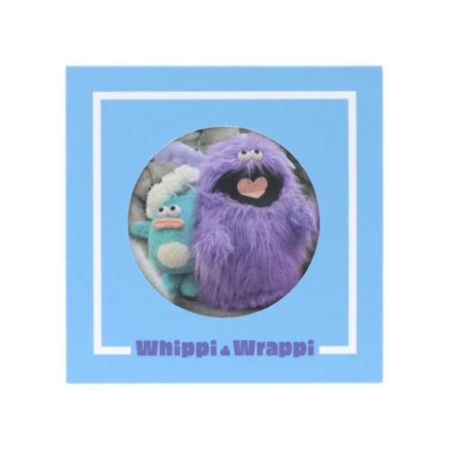 窓付きスクエアメモ メモ帳 ホイッピ＆ラッピ ブルー サンスター文具 伝言メモ メモパッド メール便可