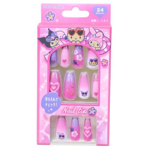 ネイルチップ コスメ雑貨 サンリオキャラクターズ NIGHT PARTY PINK サンリオ カミオジャパン ネイルア..