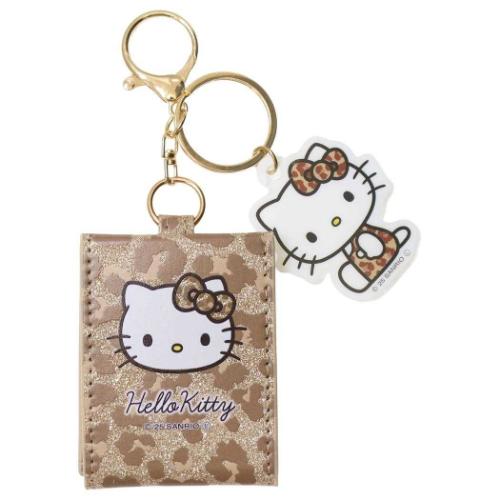 ミニミラーチャーム キーリング ハローキティ ギャル ブラウン サンリオ サンアート 手鏡 メール便可