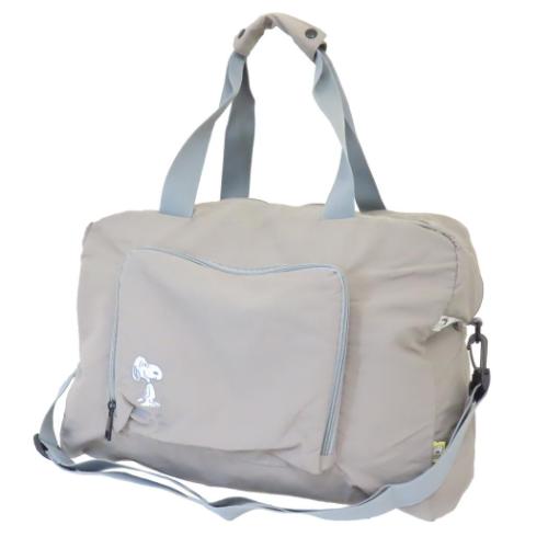 パッカブルボストン 旅行かばん スヌーピー VINTAGE LGY ピーナッツ マリモクラフト 大容量バッグ トラ..