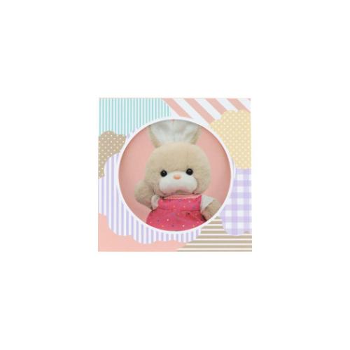 窓付スクエアメモ メモ帳 レトロぬいぐるみこれくしょん パッチワーク サンスター文具 伝言メモ メモパ..