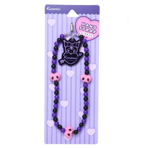 モバイルハンドストラップ スマホアクセ クロミ サンリオ グルマンディーズ ビーズ 落下防止 モバイルストラップ メール便可