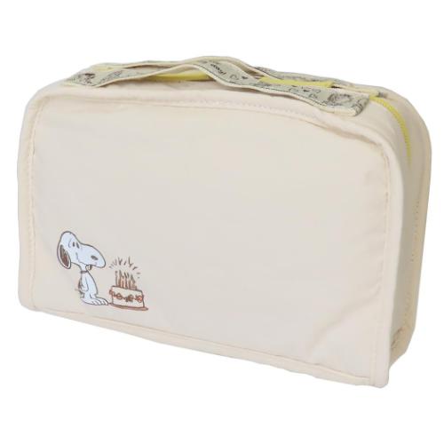 仕切りたくさんポーチ トラベルポーチ スヌーピー IV ピーナッツ マリモクラフト 旅行 整理