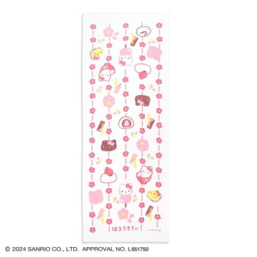 タオル手ぬぐい てぬぐい ハローキティ 和菓子 ピンク サンリオ タオル美術館 かわいい プレゼント メ..