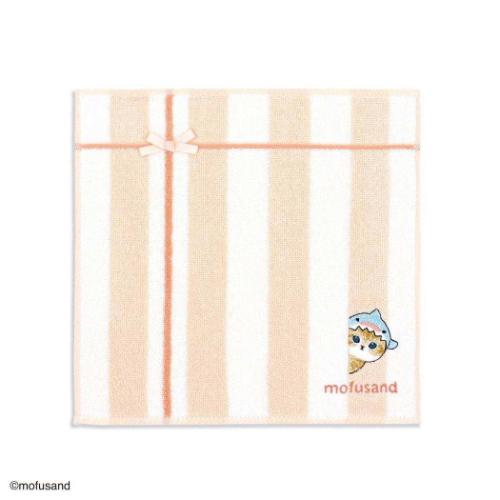 タオルハンカチ ピンク ミニタオル mofusand モフサンド じっ タオル美術館 プレゼント かわいい メール便可