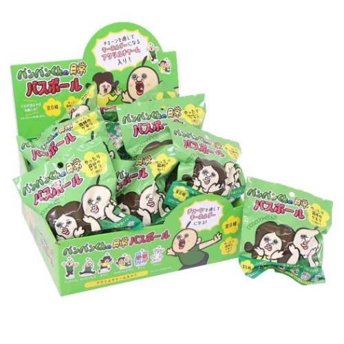 バスボール 全6種 24個入セット 入浴剤 パンパンくんの日常 カミオジャパン 子供とお風呂 おもしろ雑貨 まとめ買い