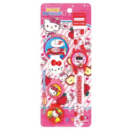 きせかえ!デジウォッチ 子供用腕時計 ハローキティ 2 サンリオ 尾上萬 デジタル腕時計