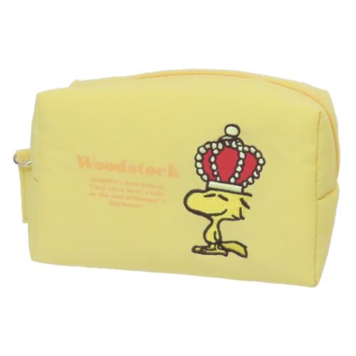 化粧ポーチ コスメポーチ スヌーピー ラメアップリケシリーズ ウッドストック ピーナッツ マリモクラフ..