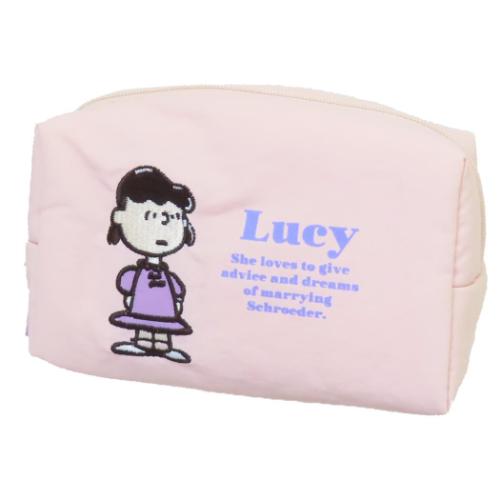 化粧ポーチ コスメポーチ スヌーピー ラメアップリケシリーズ ルーシー ピーナッツ マリモクラフト 小..