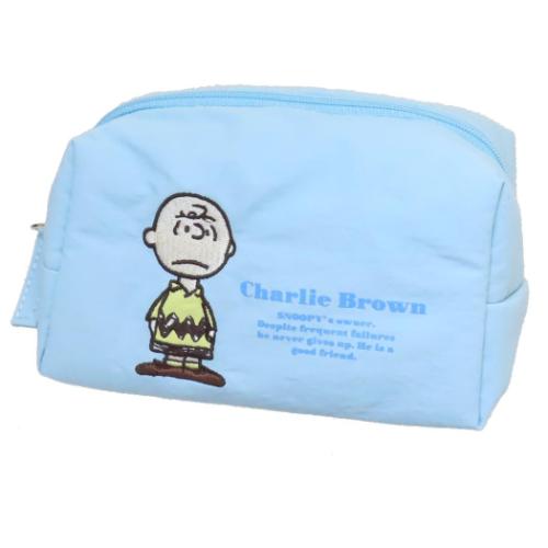 化粧ポーチ コスメポーチ スヌーピー ラメアップリケシリーズ チャーリーブラウン ピーナッツ マリモク..