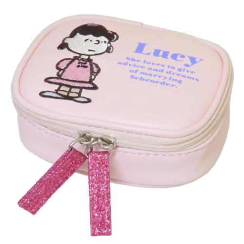 アクセサリーケース アクセサリー収納 スヌーピー ラメアップリケシリーズ ルーシー ピーナッツ マリモ..