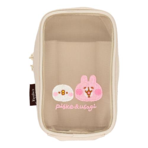 じゃばらメッシュポーチ コスメポーチ カナヘイの小動物 ピスケとうさぎ ゾーウィー プレゼント メール..
