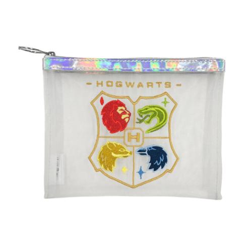 メッシュポーチ 平ポーチ ハリーポッター ホグワーツ ワーナーブラザース インロック 小物入れ 映画メ..