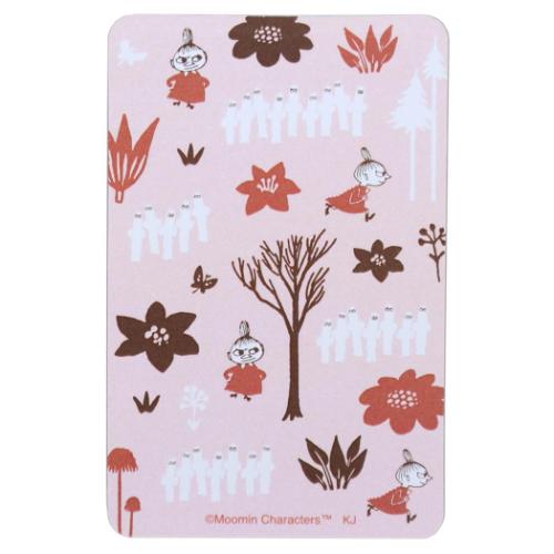 カードミラー 手鏡 ムーミン フォレストパターン 北欧 カミオジャパン カードサイズ メール便可
