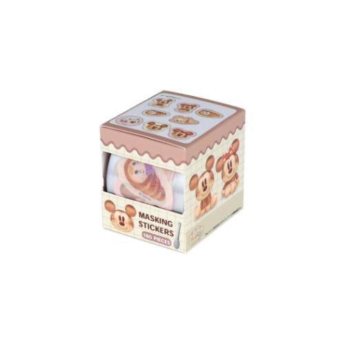 ボックス入りマスキングシール Nuiパン マスキングテープ ディズニーブラウン ディズニー サンスター文..