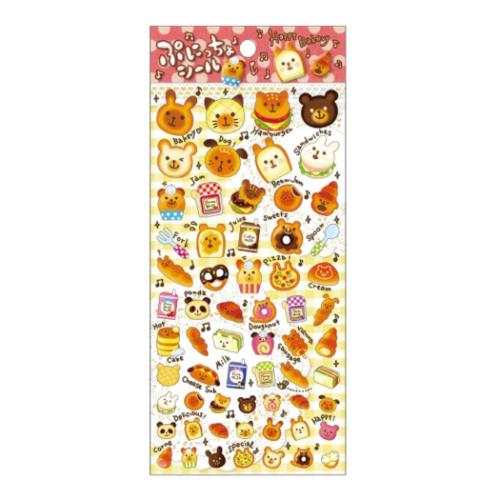 ぷにっちょポップシール シールシート ハッピーベーカリー 尾上萬 スマホデコ デコシール メール便可