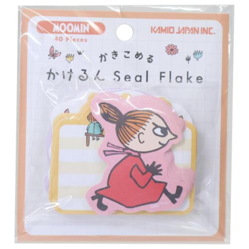 Rakuten - かきこめる かけるんSeal Flake メッセージシール ムーミン リトルミイ 北欧 カミオジャパン ラッピング 伝言 メール便可