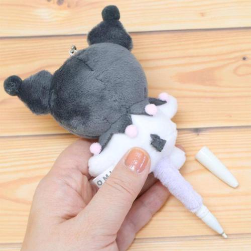 Bolígrafo estilo llavero Bolígrafo Kuromi Sanrio Kamio Mascota de cadena de bolas de Japón — vista 2