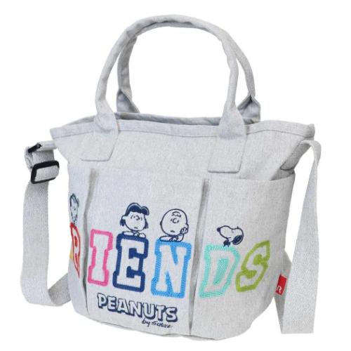 Rakuten - IP.デリ.ポケッツ.ピーナッツ-1C デイリーバッグ ショルダーバッグ スヌーピー FRIENDS ピーナッツ ルートート 手提げかばん 斜め掛けかばん