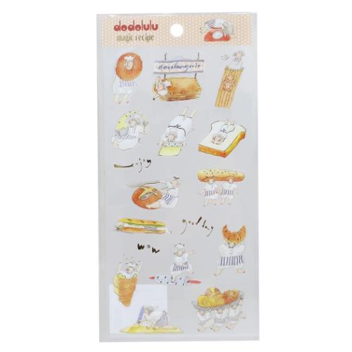 フロストシール シールシート dodolulu magic recipe アクティブコーポレーション デコシール イラストレーター メール便可