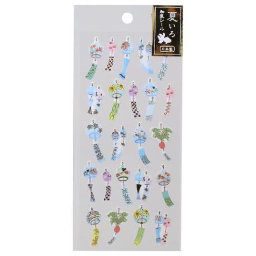 Rakuten - 夏いろ和風シール シールシート 風鈴 アクティブコーポレーション デコシール デコレーション かわいい メール便可