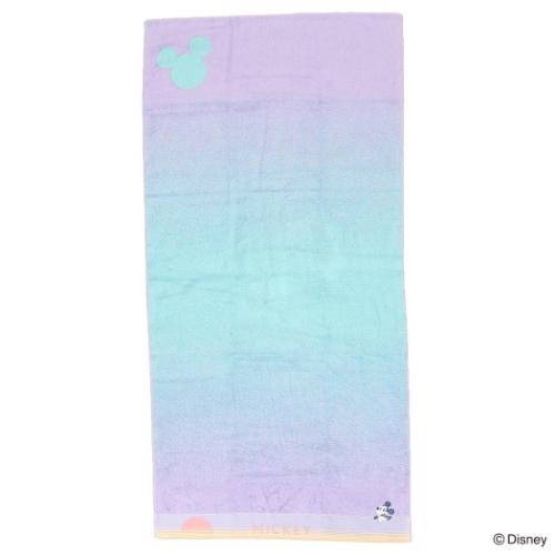Bath Towel - ビッグタオル バスタオル ミッキーマウス マジックアワー ブルー ディズニー タオル美術館 お風呂タオル