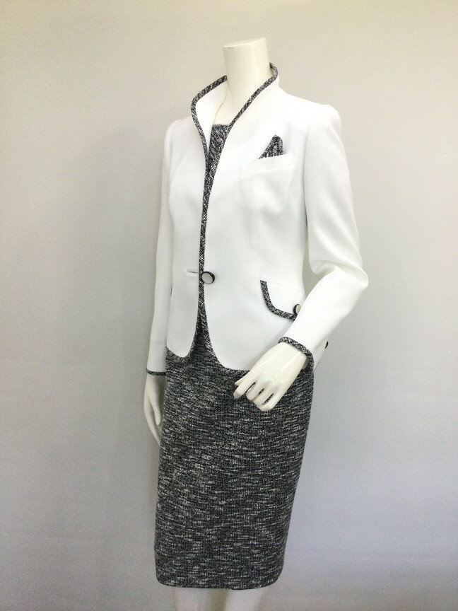 【New】STAC（スタック）ツィードワンピースアンサンブル【252-4968】アンサンブル　ジャケット・オフ..