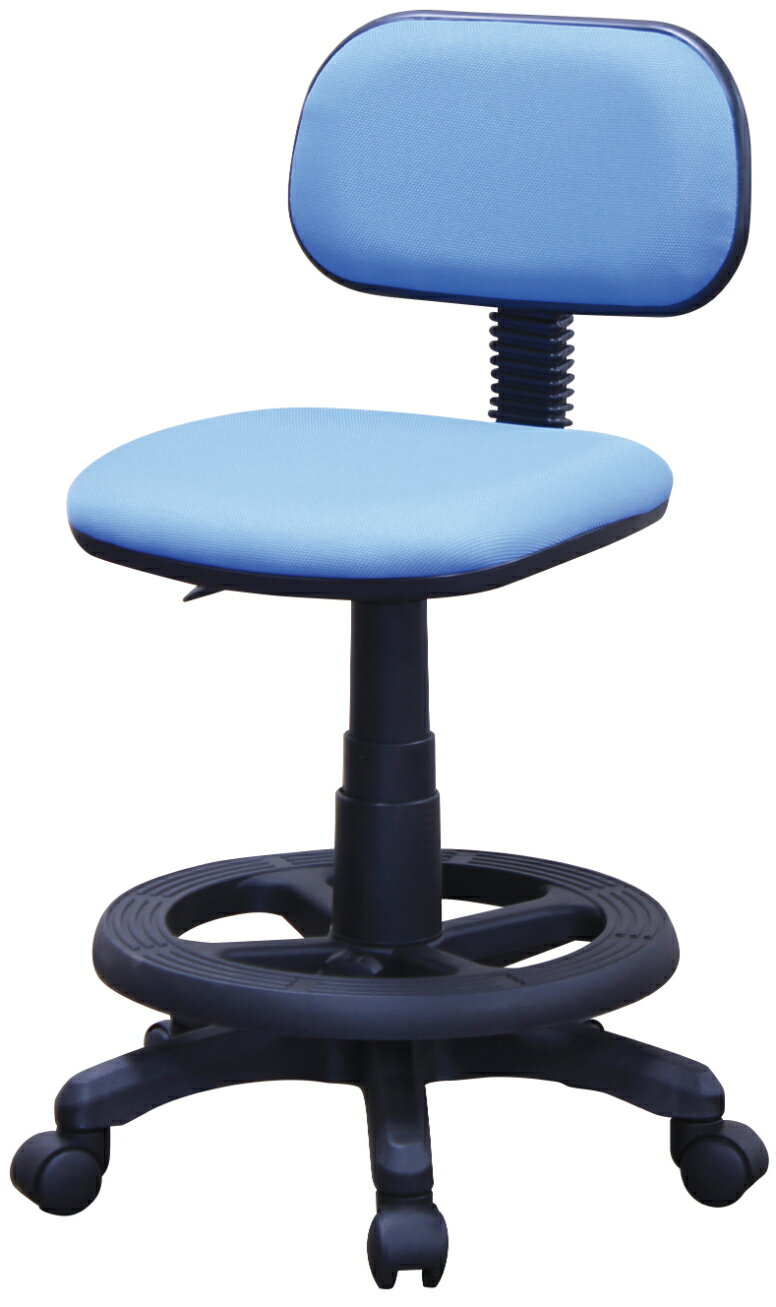 学習チェア 椅子 シンプル 子供 学生 児童 足置きリング付 ファブリック 新学期 入学式 ブルー ピンク 回転チェア