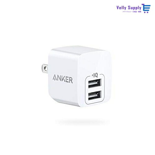 Anker PowerPort mini（12W 2ポート USBフルスピード充電器）【折りたたみ式プラグ/PowerIQ/超コンパクトサイズ 】iPhone iPad Android各種対応