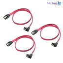 Cable Matters SATA ケーブル (L型) Sata3 ケーブル 45cm 3本セット 6 Gbps対応 ラッチ付き SSDとHDD増設 Sata...