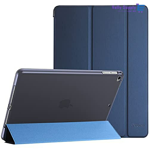 ProCase iPad 9.7 ケース、iPad 6世代 2018/ 5世代 2017、 iPad Air 2 1 保護カバー、 3つ折り スマートケース TPUバックカバー スタンド機能 - ネービー