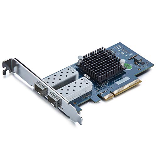 10Gtek 10G PCI-E NIC ネットワークカード, Intel X520-DA2/X520-SR2互換, デュアルSFP ポート PCI Express イーサネット LANアダプターサポートWindows Server/Li