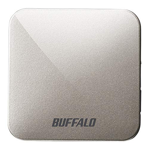 BUFFALO 無線LAN親機 11ac/n/a/g/b 433/150Mbps トラベルルーター アッシュシルバー WMR-433W2-AS【iPhone13メーカー動作確認済み】